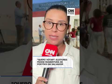 “Quero votar”: eleitores pedem reabertura de portões em Salvador