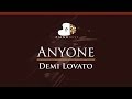 Demi Lovato - Anyone - HIGHER Key (Piano Karaoke Instrumental)