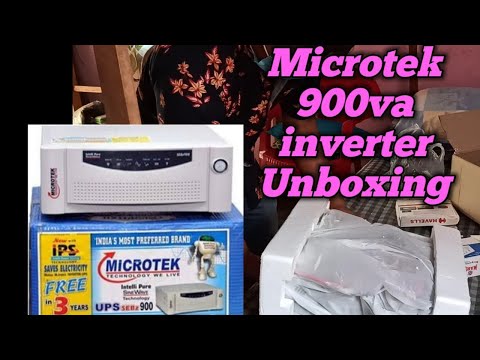 Microtek 900VA inverter Unboxing & installation #SB TECH'S