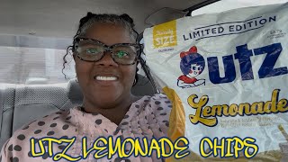 TRYING UTZ LEMONADE 🍋 CHIPS FOR THE FIRST TIME #THEREVIEWQUEEN