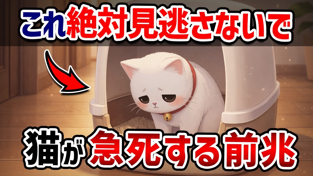 【知らないと危険】猫が急死する前に見せるサイン【猫雑学】