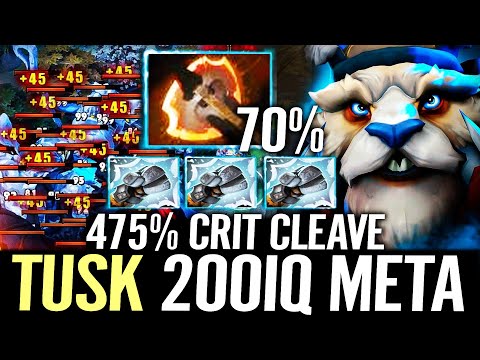 🔥 TUSK FURY 475% CRIT DMG CLEAVE — 200IQ Meta Hard Counter NP RAT Doto Dota 2 Pro Offlane