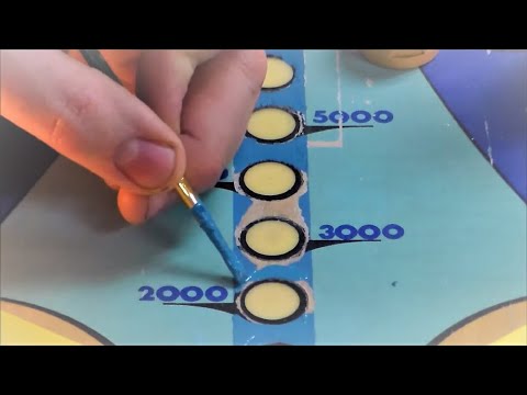 Repainting a Trashed Pinball Playfield By Hand! - Did We Ruin It?????