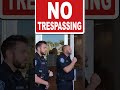 Frauditor Misfits Trespassed From Police Station! #shorts #police #cops