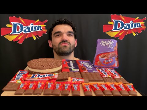 ASMR MUKBANG CHOCOLATE BARS DAIM CHEESECAKE CHOCOLATE DAIM BARS MINI CHOCOLATE DAIM먹방 초콜렛 다임 치즈케이크