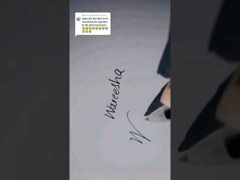 Wareesha📌 #subsribe_share_need_like #signature #design #handwriting