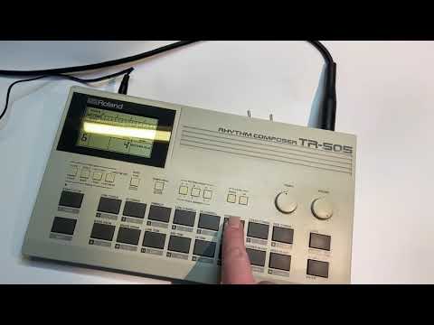 Roland TR-505 with Simmons SDSV/Drumulator/ClapTrap/606, CR78, 808 and Linn LM-1 Sounds