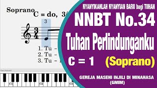 Download lagu NNBT 34  'Tuhan Perlindunganku' [Soprano] | Tutorial Paduan Suara mp3