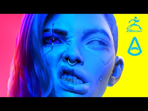 How I made Cyberpunk Girl | Commentary (Zbrush + Arnold)