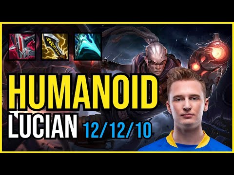 HUMANOID - LUCIAN vs KASSADIN Mid - EUW Challenger - Patch 11.4 QUADRAKILL