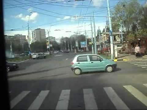 Cab-view: Linia RATB 73 '' troleibuz '' (Turnu Magurele - via Bd.Alexandru Obregia - Piata Sudului )