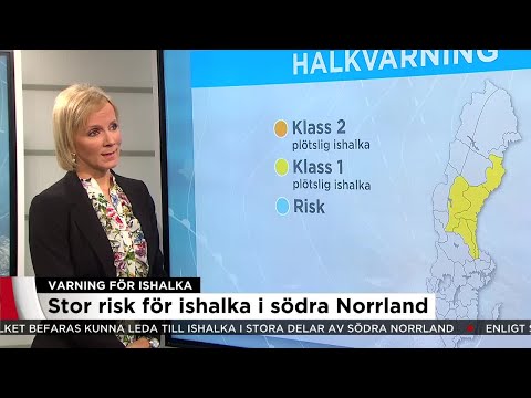 Här varnas det för plötslig ishalka - Nyheterna (TV4)