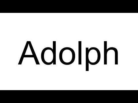 How to Pronounce Adolph