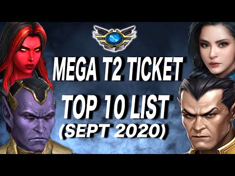 MEGA T2 TICKET: TOP 10 LIST & RECOMMENDATIONS I Marvel Future Fight