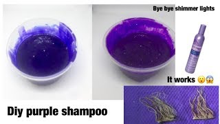 Get Rid Of Brassy Hair at  Home | How to make purple shampoo at home that actually works