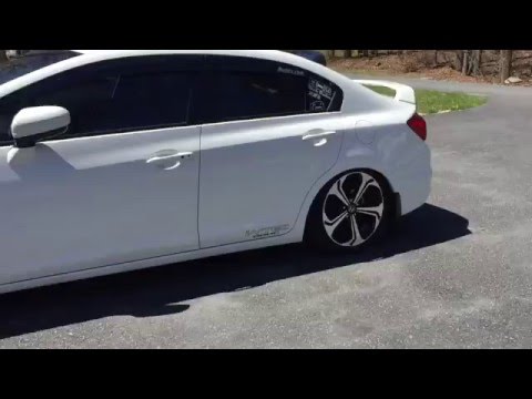 Slammed 9th gen si d2 coilover update and review
