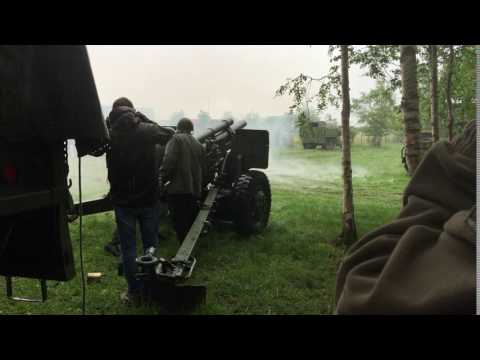 Firing the 105mm Howitzer