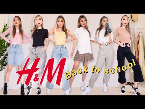 BACK TO SCHOOL H&M TRY ON HAUL (that are dress code appropriate 😱)