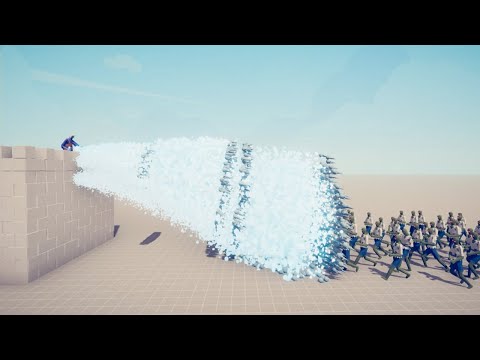 OP Ranged Units on Brick Watchtower vs Zombie Swarm TABS Mod Totally Accurate Battle Simulator