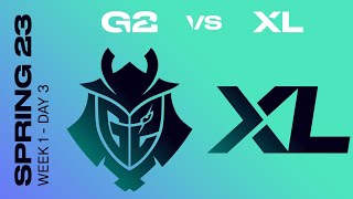 LEC Spring Split 2023 - W1D3 -  G2 vs XL