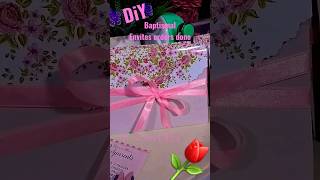 Diy Baptismal Custom invites/#diy #shorts #diycrafts #souvenirs #invit