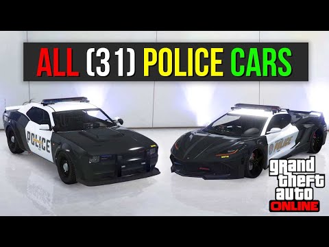 Explore Every Police Car Available in GTA 5 Online