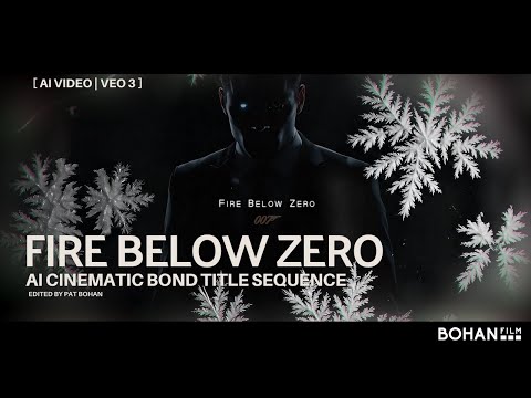 "Fire Below Zero" 007 | AI Cinematic Bond Title Sequence | Created with Google Veo 3 | Fan-Made