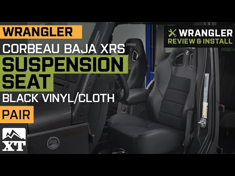 Jeep Wrangler Corbeau Baja XRS Suspension Seat - Black Vinyl/Cloth Review & Install