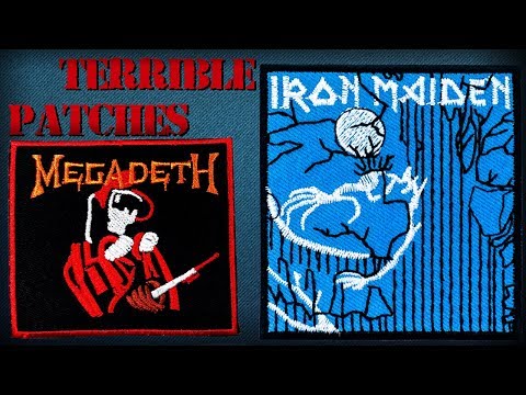 Terrible Band Patches - Iron Maiden, Megadeath