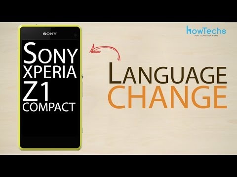 Sony Xperia Z1 Compact - How to change language