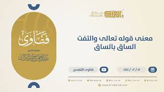 معنى قوله تعالى: {وَالْتَفَّتِ السَّاقُ بِالسَّاقِ} - الشيخ عبدالرحمن البراك (10466) image