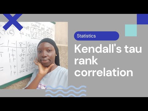 Statistics - Kendall's tau rank correlation (second method)
