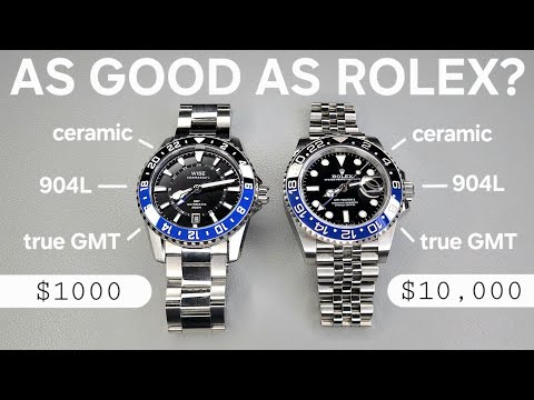 Best Affordable GMT VS Rolex GMT - Comparison: Wise ADX Vs Rolex Batman