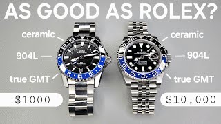 Best Affordable GMT vs Rolex GMT - Comparison: Wise ADX Vs Rolex Batman