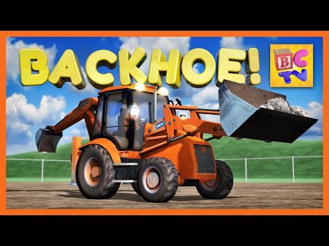 バックホーを知ろう｜子供向け建設車両 (Learn About a Backhoe | Construction Vehicles for Children)