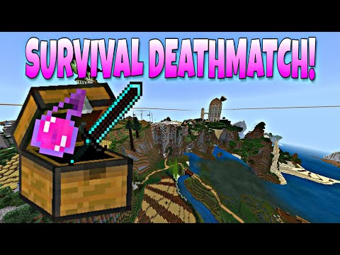 MLG Squid - Minecraft: WIZARD KEEP SURVIVAL DEATHMATCH (OVERPOWERED WEAPONS & MOBS!)