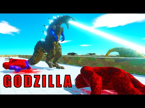 GODZILLA vs SPIDER MAN Death Run Epic Battle - Animal Revolt Battle Simulator | arbs