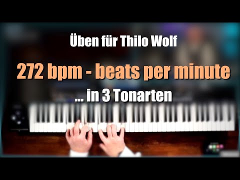 Alle Keyboards - Üben für Thilo Wolf - “272 bpm" ... in drei Tonarten # 1040
