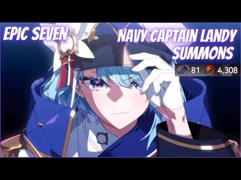 Navy Captain Landy Galaxy Bookmarks & Mystic Summons - Epic Seven