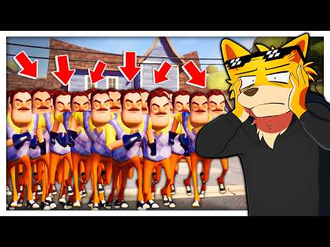 IL VICINO SI È MOLTIPLICATO ALL'INFINITO PER UCCIDERMI SU HELLO NEIGHBOR! *IMPOSSIBILE*