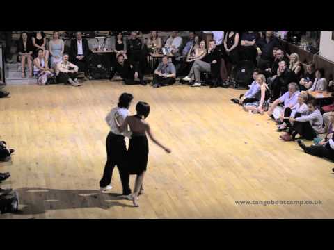  Claire da Silva  and  Dario da Silva  are  dancing  at  England International Tango Festival  in  2013