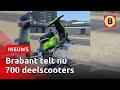 Groene deelscooters zorgen voor veel parkeeroverlast | Omroep Brabant