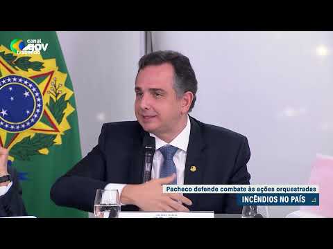 Pacheco classifica incêndios como criminosos e sugere leis mais rigorosas