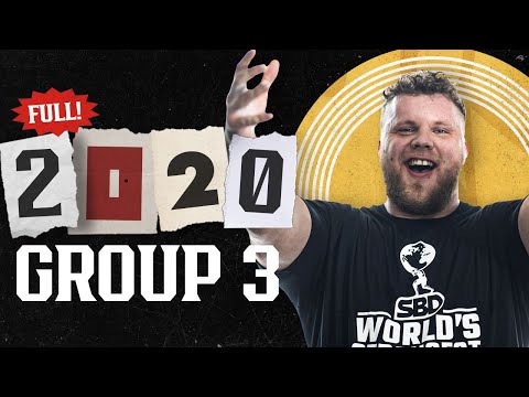 *FULL* 2020 World's Strongest Man | GROUP 3