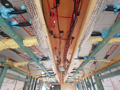 VLOG 40,  Narrowboat Fit Out, PART 2 - FIRST FIX ELECTRICS -  LIGHTING CIRCUIT