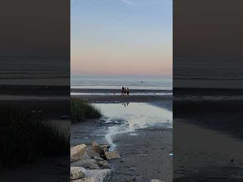 Playa del Parador 2 al atardecer en Punta Lara partido de Ensenada Buenos Aires Argentina