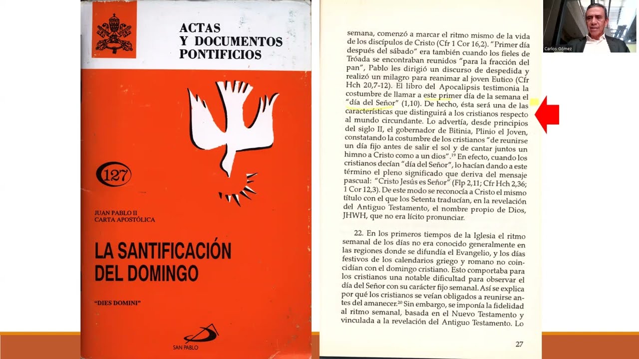 LEY DOMINICAL FINAL. PARTE 1. Carlos Gómez.