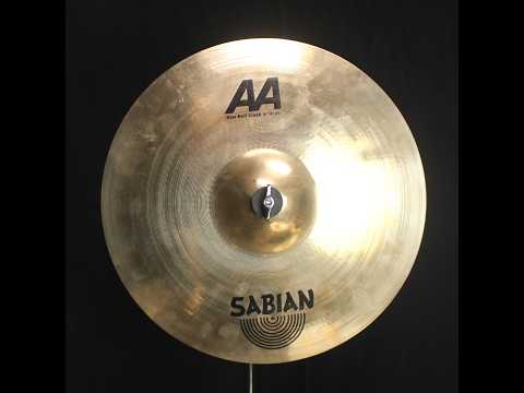 Used Sabian 16" AA Raw Bell Crash Brilliant - 1006g (video demo) image 3