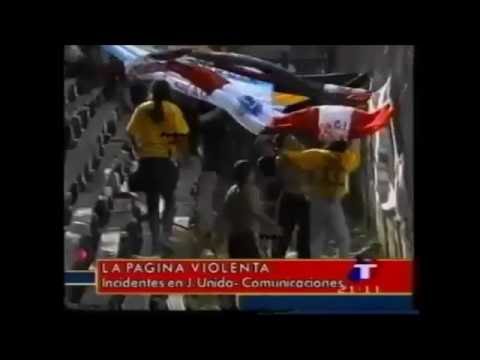 Juventud Unida 0 - Comunicaciones 1 (Primera C Clausura 1999) Suspendido por graves incidentes