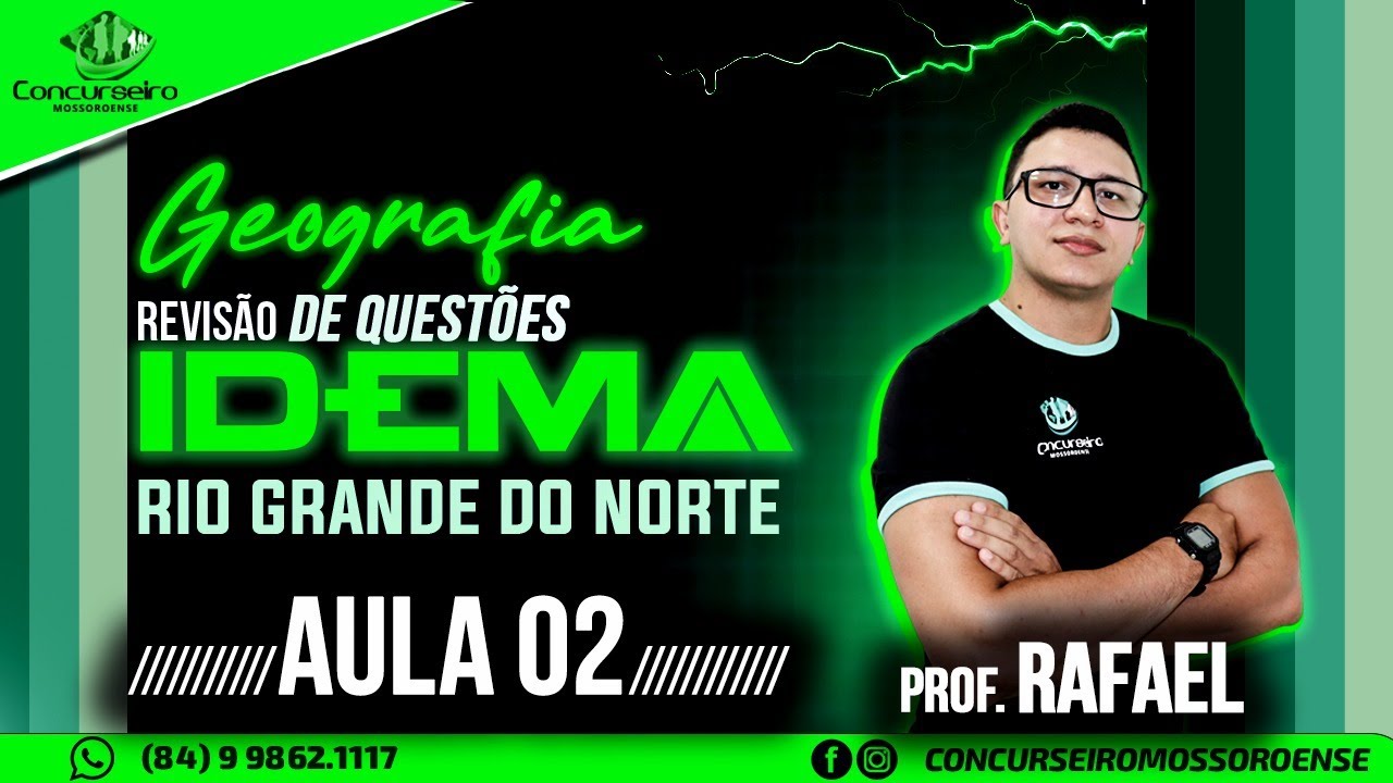 Geografia do Rio Grande do Norte | Concurso IDEMA | Prof. Rafael Silva
